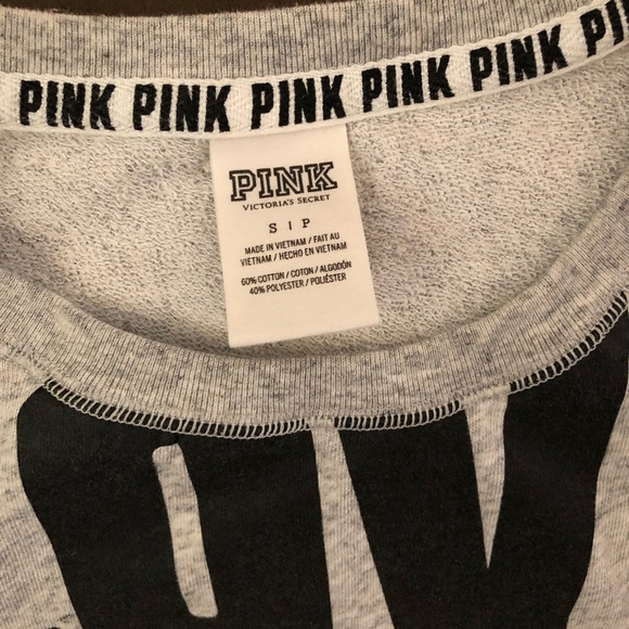 Love Pink Sweatshirt. Like new! Small - Picture 3 of 3